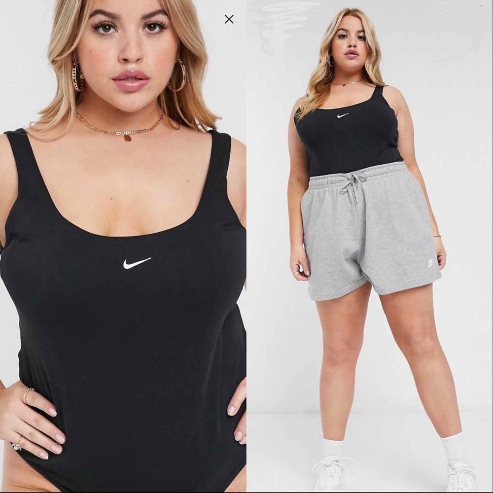 Nike Plus black scoop neck body suit Sz. 2X•NWOT!
